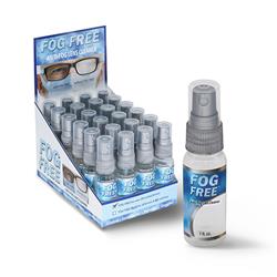 Fog Free™ Anti-Fog Lens Cleaner for NON-AR Lenses (1oz. / 24 bottles per POP box)